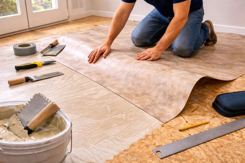 Sheet Vinyl Installation in Bastrop, TX