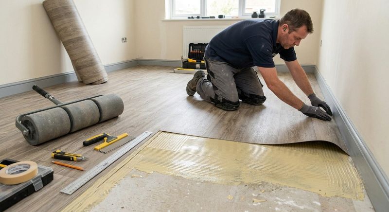 Sheet Vinyl Installation in Loudoun County, VA